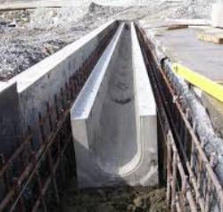Монтаж бетонных лотков